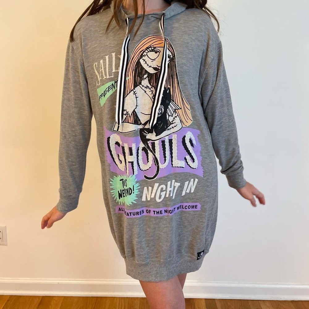 Nightmare before Christmas gray sally halloween gothic sweatshirt dress
